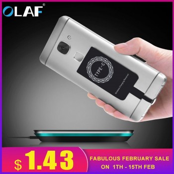 Universal Qi Wireless Charger Receiver Charging Adapter Receiver Pad Coil For iPhone X 6 6S 7 8 Plus For Andriod Micro Type C