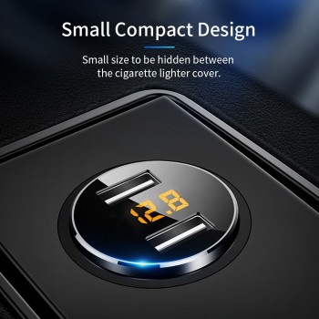 FLOVEME 18W USB Car Charger For iPhone Xiaomi Dual Port Car Chargeur Charger USB 3.6A Fast Charging Car Charger For Mobile Phone