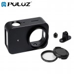 PULUZ Aluminum Alloy Protective Case for Xiaomi Mijia Camera Cage Mountamp;52mm UV Lens for Mijia 4K Mini Sport Camera Accessory