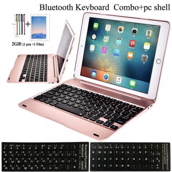 New For Apple iPad 9.7 2017 2018 Wireless Bluetooth Keyboard Case Cover For iPad 5th / 6th / Air / Air 2 / Pro 9.7 Keyboard Case