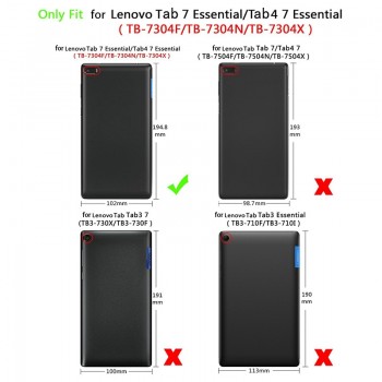 Leather Cover For Lenovo tab 7 Essential TB-7304F/I/X Tab 4 Essential 7304F 7304I 7304 Case Stand Protective Cover Case