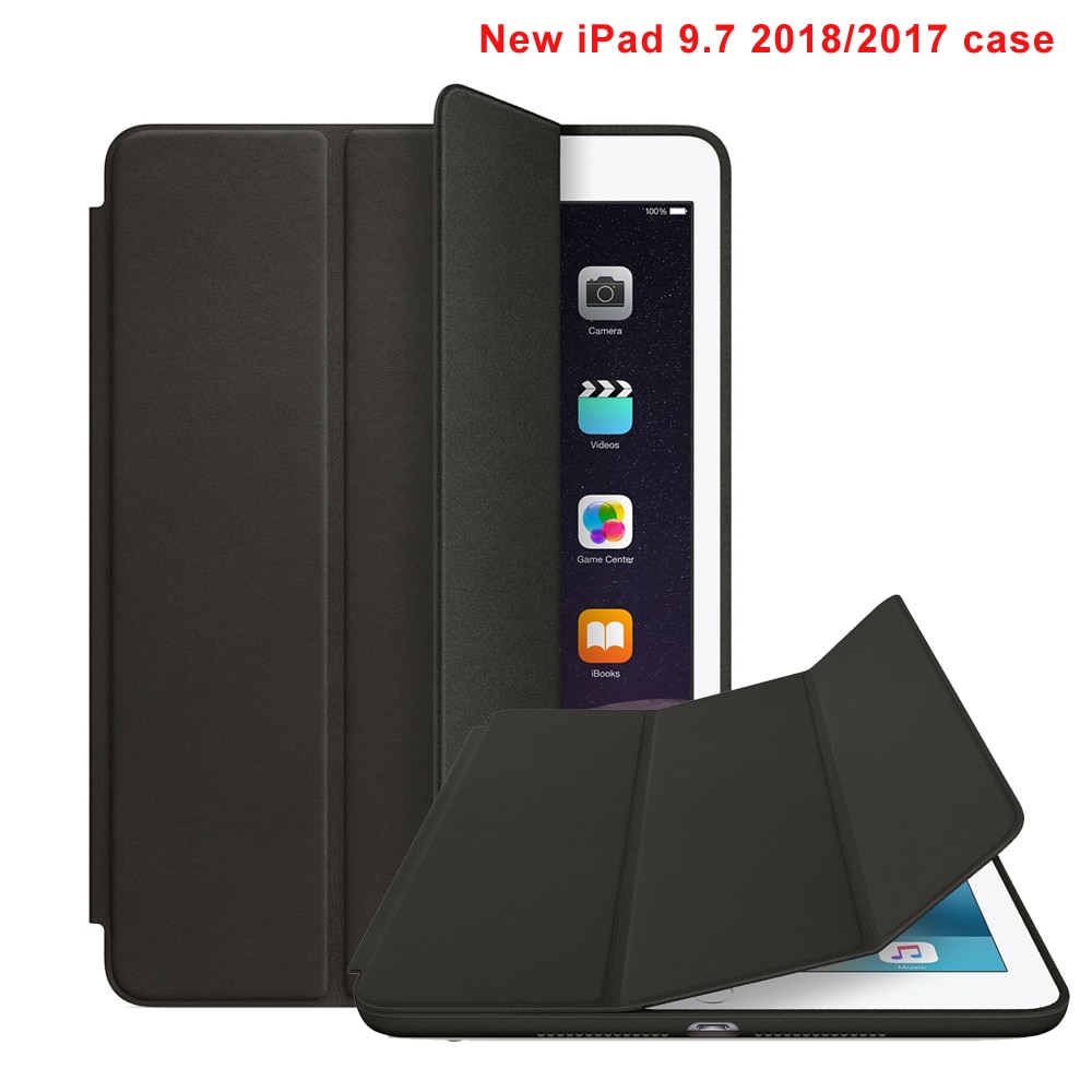 for New iPad 9.7 2018/2017 Case Smart Cases Trifold Stand Cover Auto Sleep/Wake Function for iPad 9.7 inch 5th/6th Generation