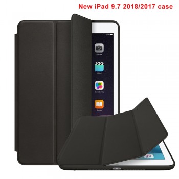 for New iPad 9.7 2018/2017 Case Smart Cases Trifold Stand Cover Auto Sleep/Wake Function for iPad 9.7 inch 5th/6th Generation