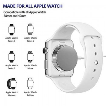 Fast Wireless Charger for Apple Watch Series 1 2 3 USB Magnetic Quick Charging Cable 3.3 feet/1meter for Apple Watch Charger