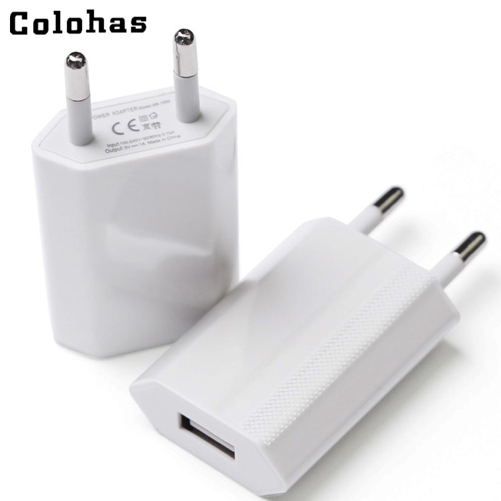 Hot Selling High Quality European EU Plug USB AC Travel Wall Charging Charger Power Adapter For Apple iPhone 6 6S 5 5S 4 4S 3GS