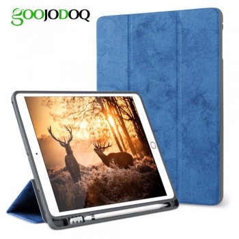 For iPad 2018 Case Soft Silicone Back Holder for iPad pencil Trifold Stand Smart Case for iPad 9.7 2018 Cover A1893 A1954