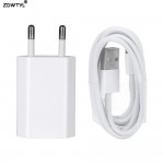EU Plug USB Cable For Apple iPhone 5 5S 5C SE 6 6S 7 8 Plus X USB Charging Charger AC Travel Wall Charging Charger Power Adapter