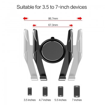 LINGCHEN Car Phone Holder 360 Rotation Holder for Phone in Car Air Vent Mount Car Holder Stand for iPhone 7 8 XS Max Universal