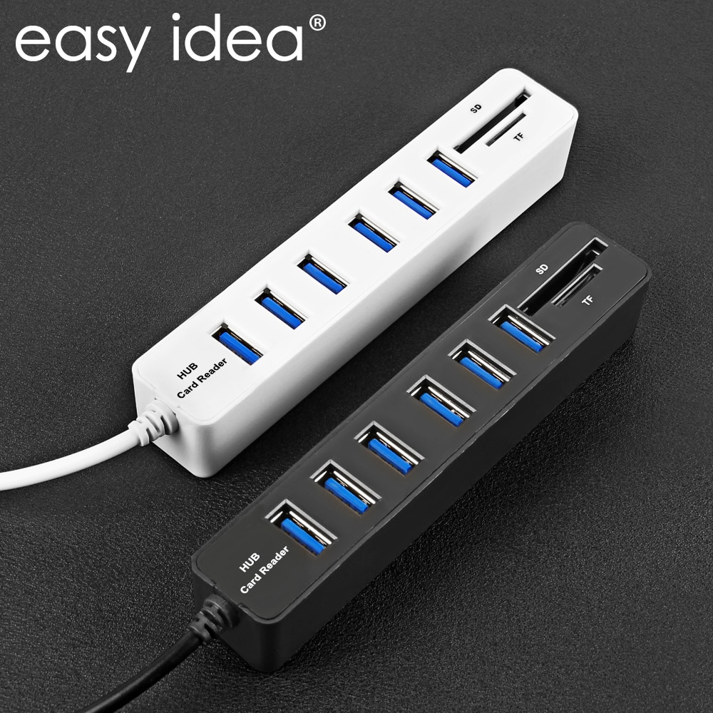 USB Hub 3.0 Multi USB 3.0 Hub USB Splitter High Speed 3 / 6 Ports Hab TF SD Card Reader All In One For PC Computer Accessories