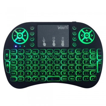 7 color backlit i8 Mini Wireless Keyboard 2.4ghz English Russian 3 colour Air Mouse with Touchpad Remote Control Android TV Box