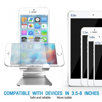 Nulaxy Universal Mobile Phone Holder Stand Aluminium Alloy Desk Holder For Phone Charging Stand Cradle Mount For iPhone Support
