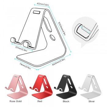 Nulaxy Universal Mobile Phone Holder Stand Aluminium Alloy Desk Holder For Phone Charging Stand Cradle Mount For iPhone Support