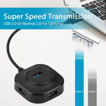 iMice USB HUB 3.0 Multi USB 3.0 HUB Splitter 4 Ports Cable 25cm / 100cm Micro Multiple USB Port Hab for PC Laptop Computer