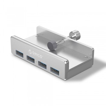 Orico Clip Design 4 Ports USB 3.0 HUB Aluminum Alloy Clip-type Portable Size Travel Charger Charging Hub Station for Laptop