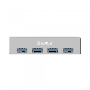 Orico Clip Design 4 Ports USB 3.0 HUB Aluminum Alloy Clip-type Portable Size Travel Charger Charging Hub Station for Laptop