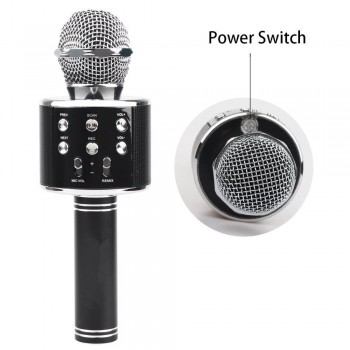 WS 858 wireless microphone professional condenser karaoke mic bluetooth stand radio mikrofon studio recording studio WS858