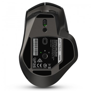 Rapoo MT750 Rechargeable Multi-mode Wireless Mouse Easy-Switch between Bluetooth and 2.4G up to 4 Devices for PC and Mac