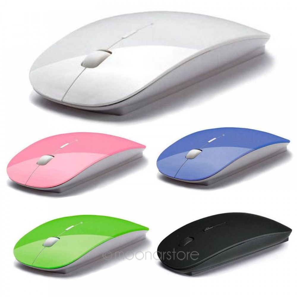 2018 promotion Computer Mouse Mice for Laptop Notebook! Ultra Thin 2.4G Optical Wireless Mouse USB Receiver Air Mouse Cordless
