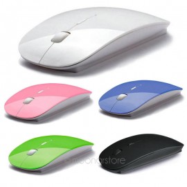 2018 promotion Computer Mouse Mice for Laptop Notebook! Ultra Thin 2.4G Optical Wireless Mouse USB Receiver Air Mouse Cordless