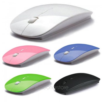2018 promotion Computer Mouse Mice for Laptop Notebook! Ultra Thin 2.4G Optical Wireless Mouse USB Receiver Air Mouse Cordless
