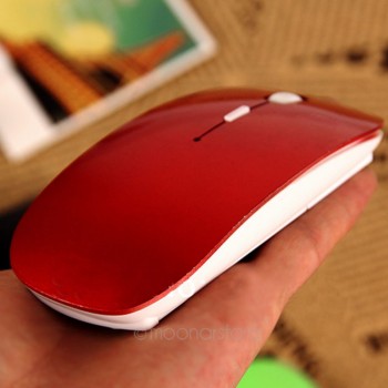 2018 promotion Computer Mouse Mice for Laptop Notebook! Ultra Thin 2.4G Optical Wireless Mouse USB Receiver Air Mouse Cordless