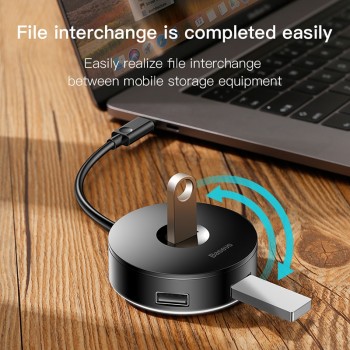 Baseus Multi USB 3.0 / Type C HUB to USB3.0 + 3 USB2.0 for Macbook Pro HUB Adapter for Huawei P20 Computer Hard Drive Accessory