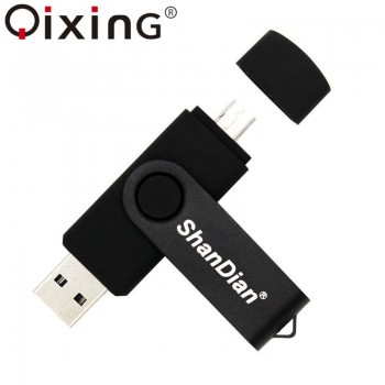 QIXING USB flash drive OTG high Speed drive 64 GB 32 GB 16 GB 8 GB 4GB external storage double Application Micro USB Stick