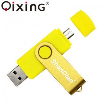 QIXING USB flash drive OTG high Speed drive 64 GB 32 GB 16 GB 8 GB 4GB external storage double Application Micro USB Stick