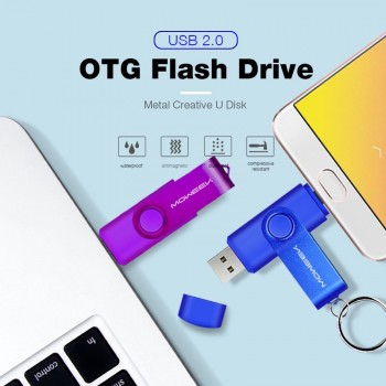 Moweek USB Flash Drive 2018 cle usb 2.0 stick 64G otg pen drive Smartphone Pendrive 4g 8g 16g 32g 128G storage devices for gift