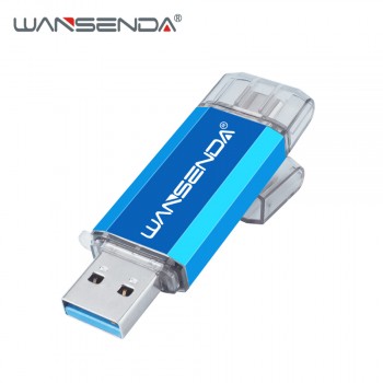 Hotsale WANSENDA OTG Usb Stick Type C Pen Drive 128GB 64GB 32GB 16GB USB Flash Drive 3.0 High Speed Pendrive for Type-C Device