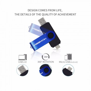 Moweek Multifunctional USB Flash Drive 128gb 64gb cle usb stick 32gb Pendrive 16gb 8gb 4 gb usb 2.0 memory stick  for android