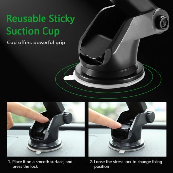 KISSCASE Windshield Gravity Sucker Car Phone Holder For iPhone X Holder For Phone In Car Mobile Support Smartphone Voiture Stand