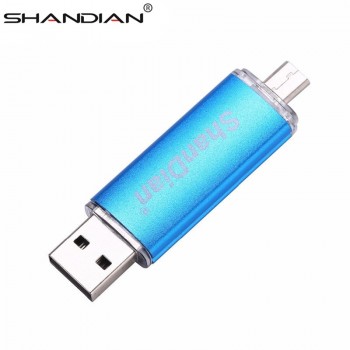 SHANDIAN OTG USB Flash Drive 128gb High Speed Pen Drive 64gb 32gb 16gb 8gb External Storage Pendrive Double Use USB Stick