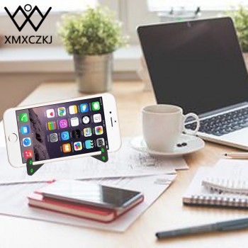 XMXCZKJ Universal V Shape Hands Free Plastic Folding Desk Table Mobile Phone Tablet Stand Mount Holder For Mobile Phone Stand