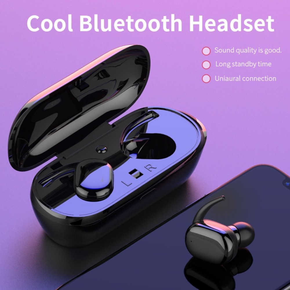 T2C TWS Wireless Mini Bluetooth Earphone For Xiaomi Huawei Mobile Stereo Earbud Sport Ear Phone With Mic Portable Charging Box
