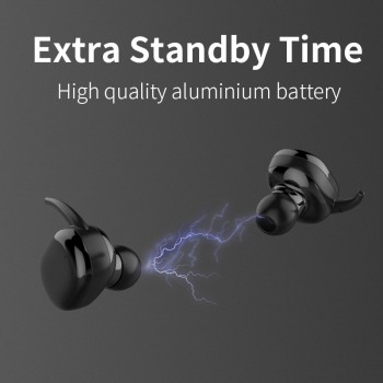 T2C TWS Wireless Mini Bluetooth Earphone For Xiaomi Huawei Mobile Stereo Earbud Sport Ear Phone With Mic Portable Charging Box