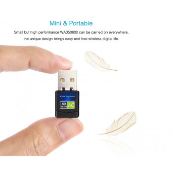 Free Driver Wireless USB Wifi Adapter 600Mbps Lan USB Ethernet 2.4G 5G Dual Band Wi-fi Network Card Wifi Dongle 802.11n/g/a/ac