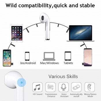 New i8 Mini TWS Bluetooth Earphone wireless headphones Music Earbuds sport Stereo headset air pods For iPhone Android Samsung