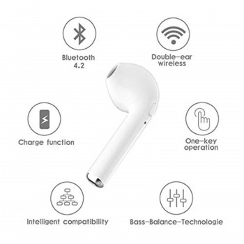 New i8 Mini TWS Bluetooth Earphone wireless headphones Music Earbuds sport Stereo headset air pods For iPhone Android Samsung