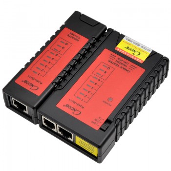 CNCOB Ethernet Cable Tester RJ45 RJ11 RJ12 CAT5E CAT6 LAN Cable Tester Network Test Tools check for UTP/STP network cable
