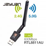 600Mbps 5Ghz 2.4Ghz USB Wifi Adapter USB Dual Band RTL8811AU Wifi Antenna Dongle LAN Adapter For Windows Mac Desktop/Laptop/PC
