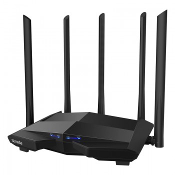 New Tenda AC11 Gigabit Dual-Band AC1200 Wireless Router Wifi Repeater with 5*6dBi High Gain Antennas Wider Coverage, Easy setup