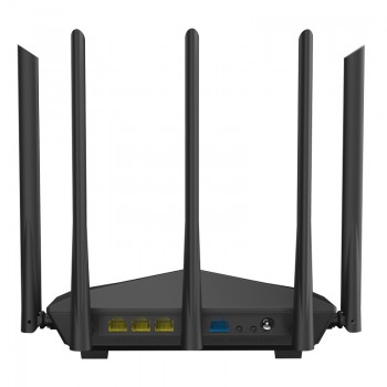New Tenda AC11 Gigabit Dual-Band AC1200 Wireless Router Wifi Repeater with 5*6dBi High Gain Antennas Wider Coverage, Easy setup
