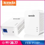 1Pair Tenda PH3 1000Mbps Powerline Network Adapter, AV1000 Ethernet PLC Adapter,High Compatible with IPTV, Homeplug AV2