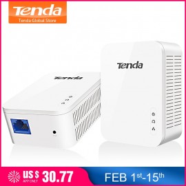 1Pair Tenda PH3 1000Mbps Powerline Network Adapter, AV1000 Ethernet PLC Adapter,High Compatible with IPTV, Homeplug AV2