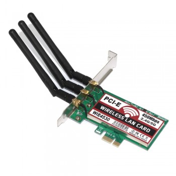 802.11 b/g/n 450Mbps Wireless WiFi  PCI-Express Adapter Desktop Card for Intel 5300 Compatible Slot PCI-E X1/X4/X8/X16