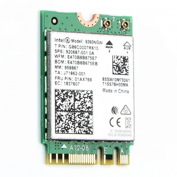 1.73Gbps Wireless 9260NGW NGFF Network Wifi Card For Intel ac 9260 2.4G/5Ghz 802.11ac Wi-fi Bluetooth 5.0 for Laptop Windows 10