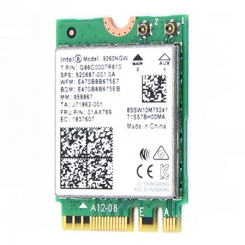 1.73Gbps Wireless 9260NGW NGFF Network Wifi Card For Intel ac 9260 2.4G/5Ghz 802.11ac Wi-fi Bluetooth 5.0 for Laptop Windows 10