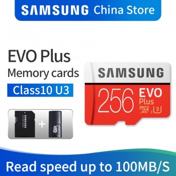SAMSUNG Memory Card Micro SD EVO PLUS 256GB 128GB 64GB 32GB SDHC SDXC Grade Class10 C10 UHS-1 TF Cards Trans Flash 4K  microsd