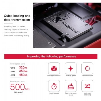 Kingston A400 SSD 120GB 240GB 480GB 2.5 inch SATA III HDD Hard Disk HD SSD Notebook PC 120 240 480 G Internal Solid State Drive